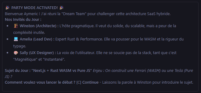 Le fameux "Party Mode"